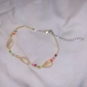 shell and bead anklet
